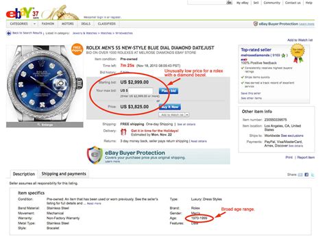 ebay fake watch protection|ebay counterfeit watches.